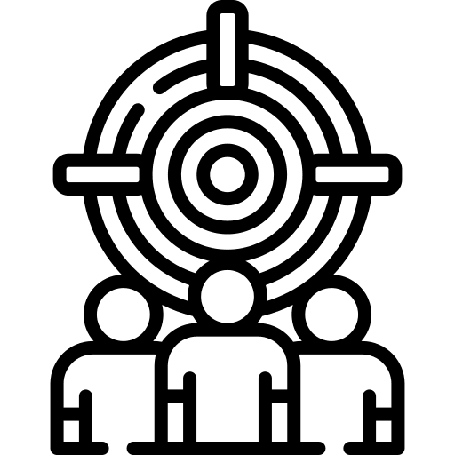 Target marketing advertising user icon