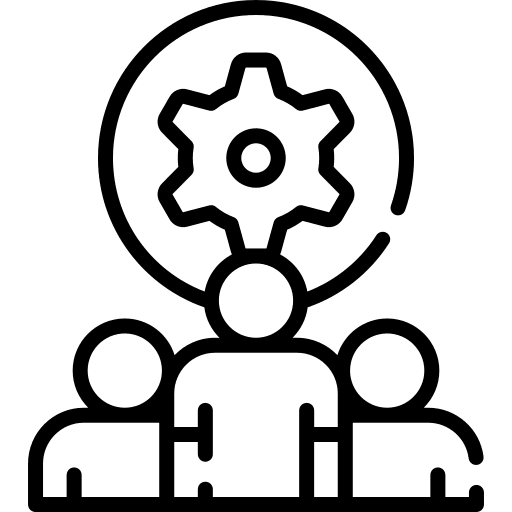 Team group team gear icon