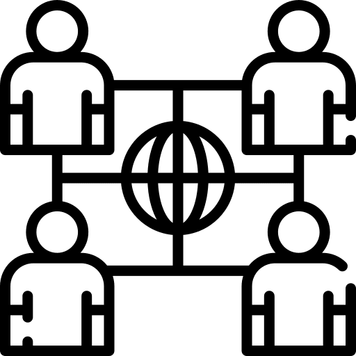 Networking men behance network people icon