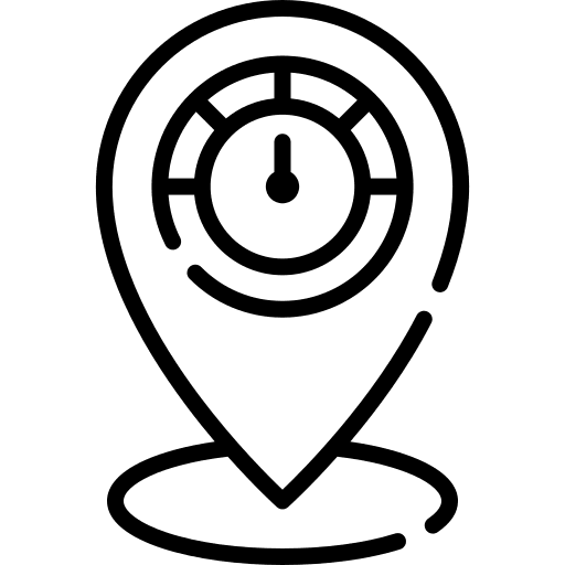 Optimization optimization graph place icon