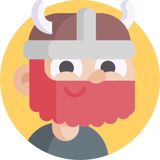 Viking nordic fashion costume icon