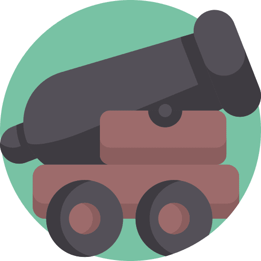 Cannon entertainment weapon shoot icon