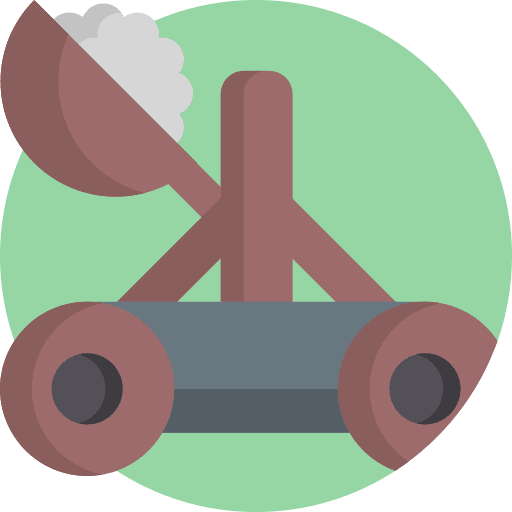 Catapult construction and tools weapon attack icon