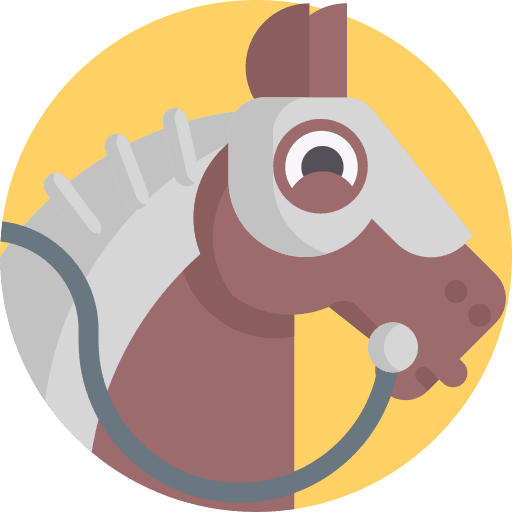Horse animals armor battle icon