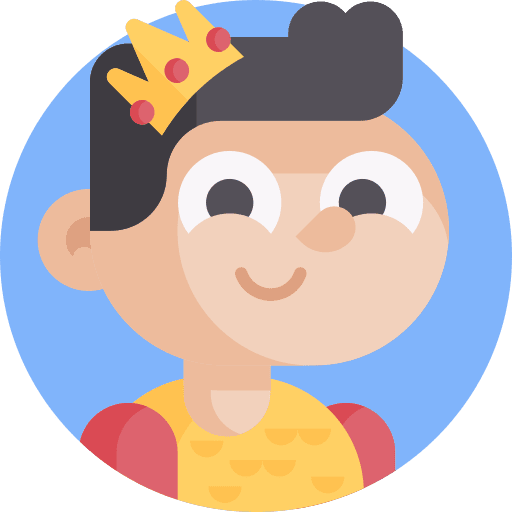 Prince crown user king icon