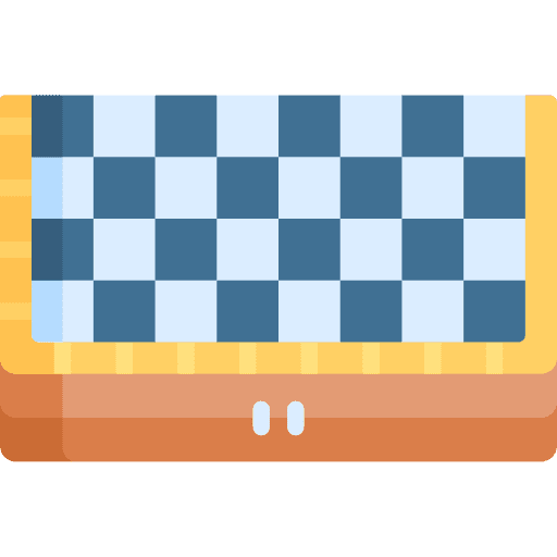 Chess board strategy leisure checker board icon