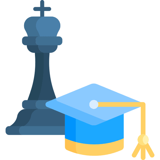 Chess sport mortarboard entertainment icon