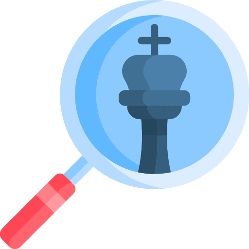 King chess entertainment loupe icon