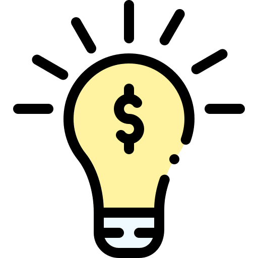 Investment business and finance lamp finance icon