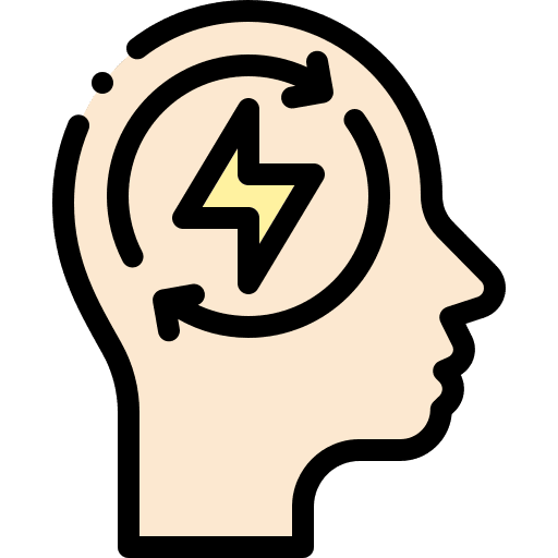 Power thought power mind icon