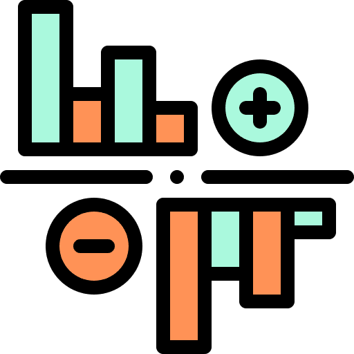 Bar chart chart market fluctuation bar chart icon