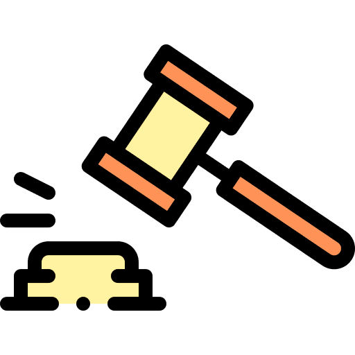 Gavel judge miscellaneous legal icon