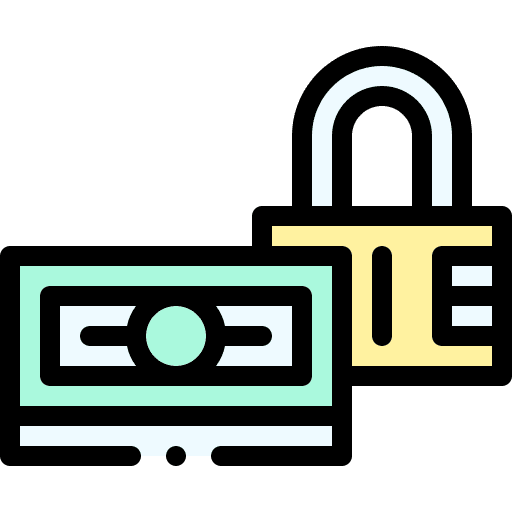 Money business and finance coin security icon