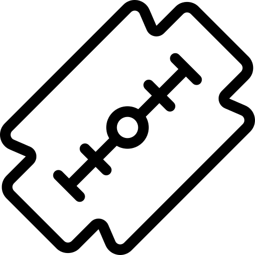 Blade beauty shave care icon
