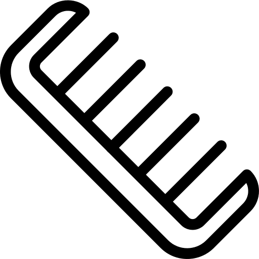 Hair comb beauty salon beauty barber icon