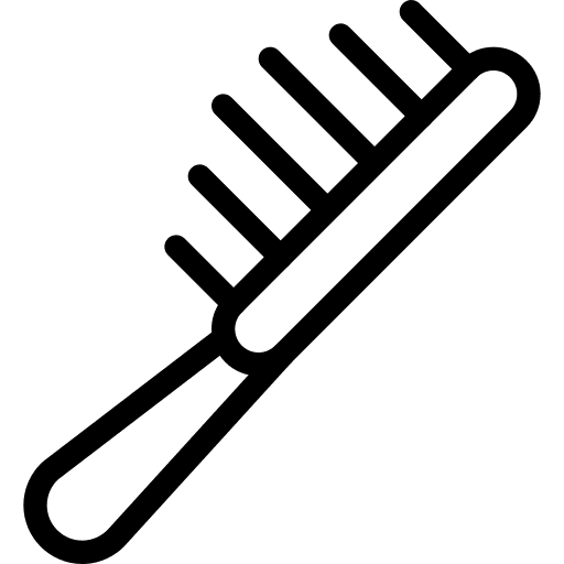 Hairbrush hair salon hairbrush icon