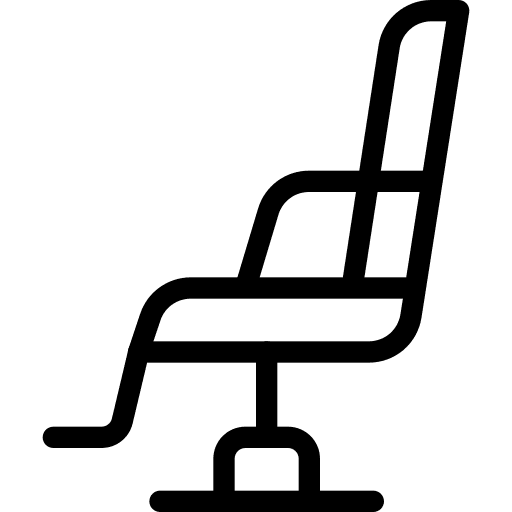 Recliner commerce furniture and household barber shop icon