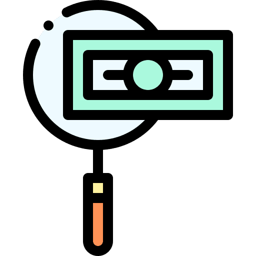 Searching find search banking icon