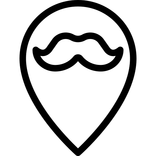 Location hair barber maps and location icon