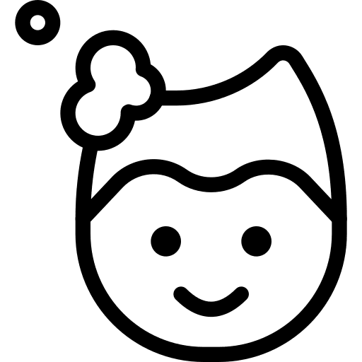 Shampoo man beauty salon washing icon