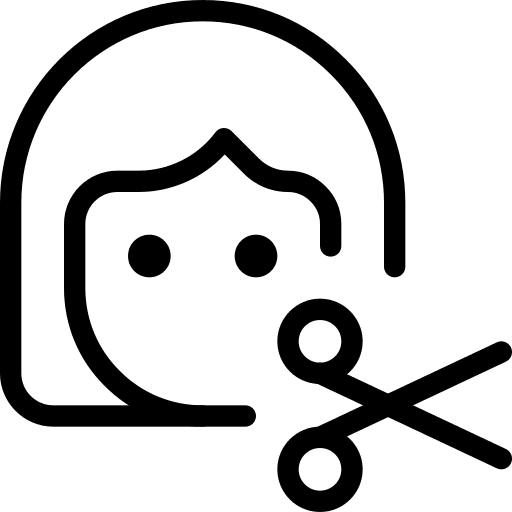 Haircut cut scissors hairdresser icon