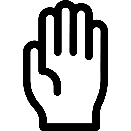 Glove protection security glove icon