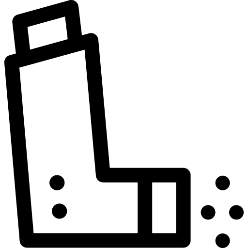 Inhalator allergy inhalator healthcare and medical icon