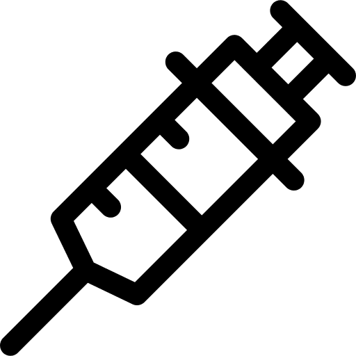 Syringe medicine healthcare and medical vaccine icon