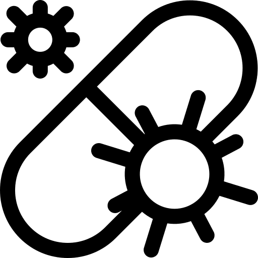 Antibiotic antibiotic treatment capsule icon