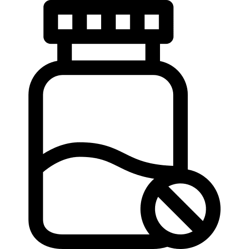 Medicament bottle drug healthcare and medical icon