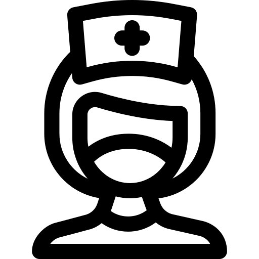 Nurse healthcare professions and jobs nurse icon