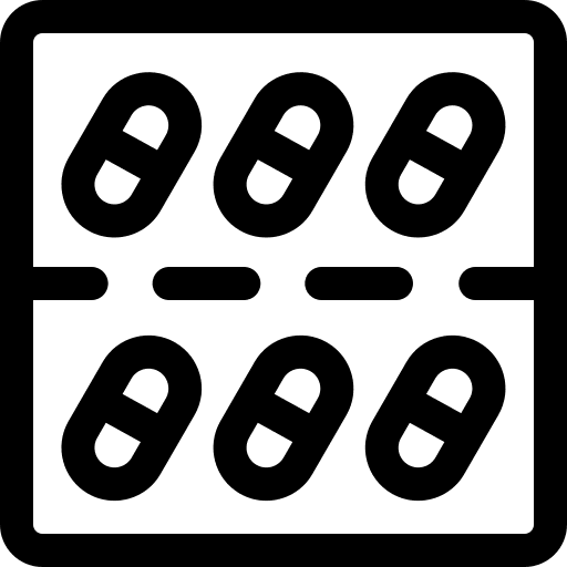 Pill package pill capsule icon