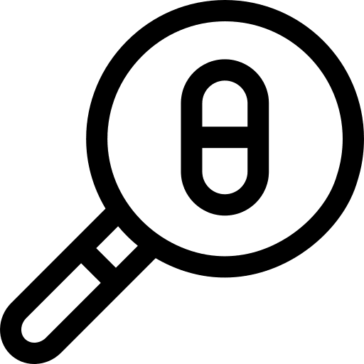 Research education research loupe icon