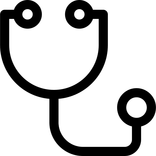 Stethoscope healthcare stethoscope medical equipment icon