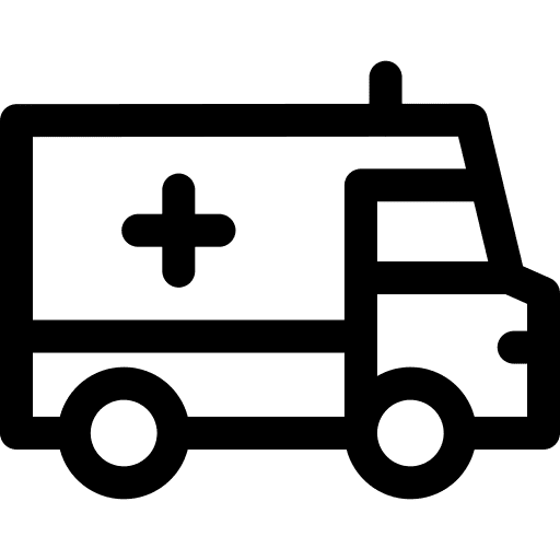 Ambulance vehicle automobile emergency icon