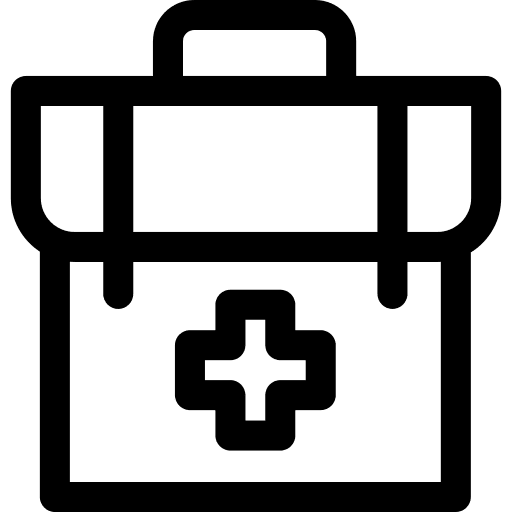 First aid kit medical equipment medical tool cross icon