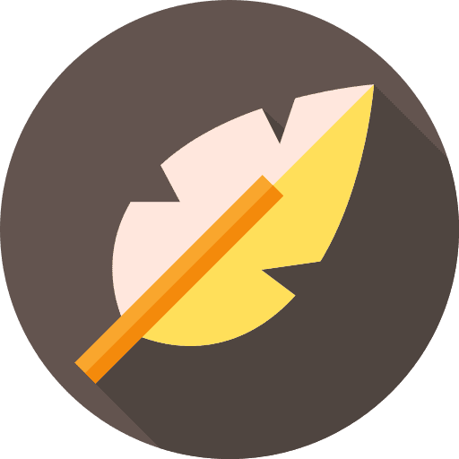 Feather ornithology feather animals icon