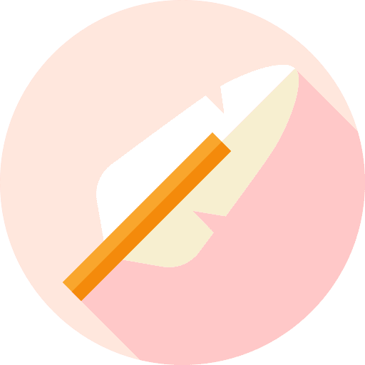 Feather animals ornithology feather icon