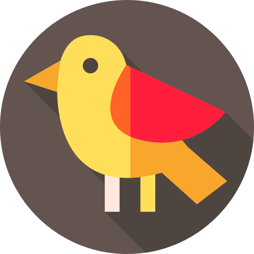 Bird zoo animals ornithology icon