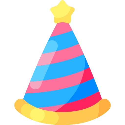 Party hat party party hat birthday and party icon