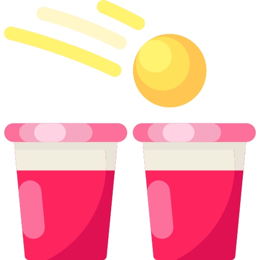 Beer pong birthday and party party drink icon