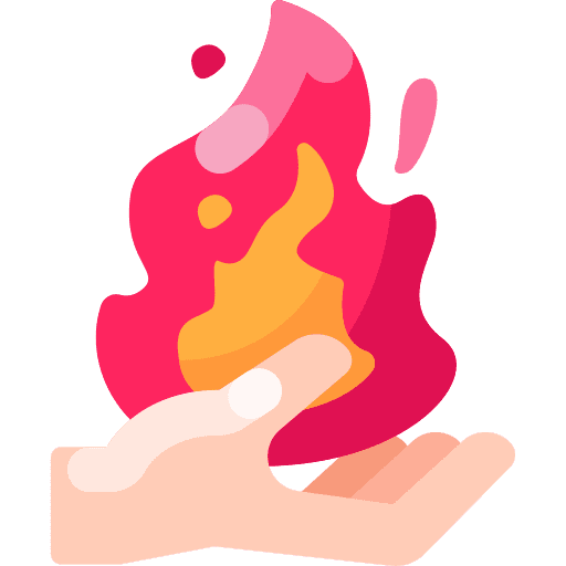 Magic hand powers magic icon