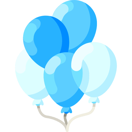 Party balloons celebration decoration icon