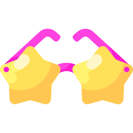 Glasses fashion star fun icon