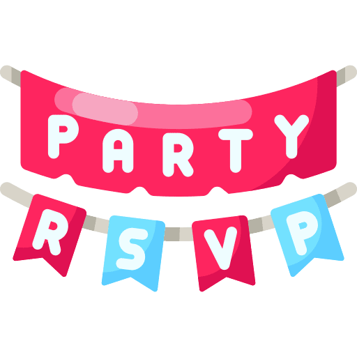 Party birthday and party star ornament icon