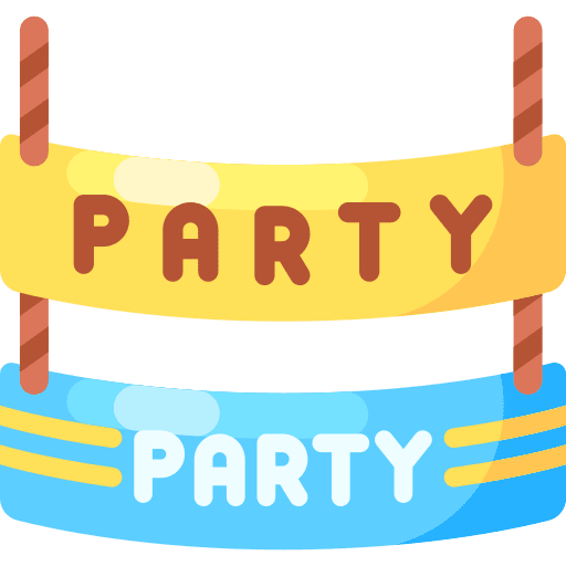 Party party sign ornament icon