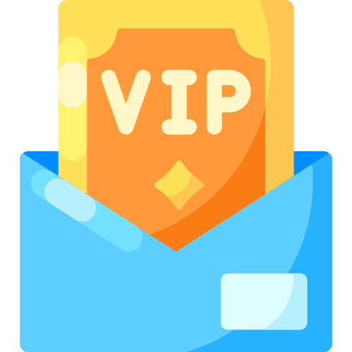 Vip entertainment cinema invitation icon