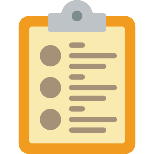 Clipboard files and folders document page icon
