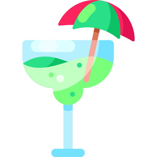 Cocktail straw drinks beverage icon