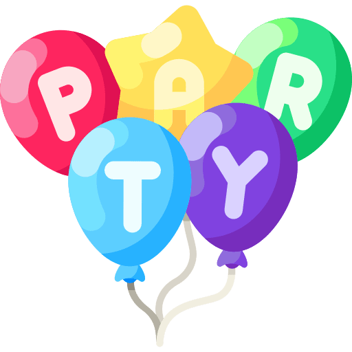 Party birthday and party balloon balloons icon